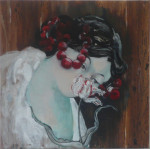 Z.T., 50 x 50 cm,mixed media / doek,2006