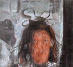 Z.T.,120 x 120 cm,mixed media / doek,2006
