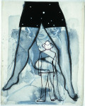 Z.T. , 39 x 31 cm , mixed media / doek  , 1998