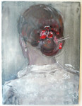 Z.T. 40 x 30 cm. / acryl op doek