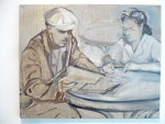 Z.T. 40 x 50 cm./ acryl op doek