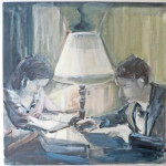 Z.T. 40 x 40 cm./ acryl op doek