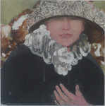 Z.T., 50 x 50 cm,mixed media / doek,2006
